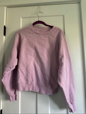Old Navy Pastel Pink Raglan Crew Sweatshirt